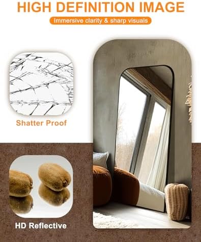 Delma 56"x25" Black Metal Framed Bathroom Mirror - Image 5