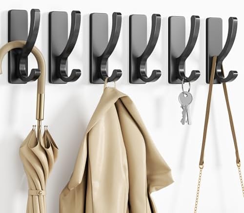 pickpiff Adhesive Wall Hooks for Coat/Towel, Hold 13LB - Image 2