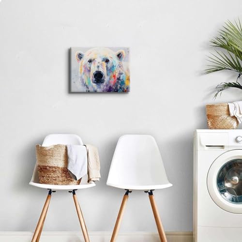 Watercolor Bear Wall Art Minimalist Safari Animal Poster Prints Artwork - Image 6