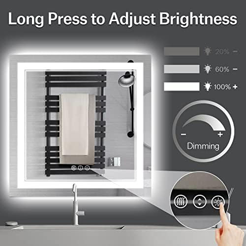 36x36 Inch LED Mirror for Bathroom - Image 3