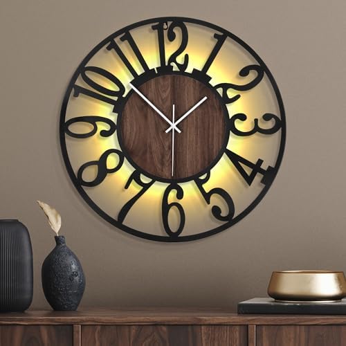 24 Inch Large Metal Wall Clock by ArtfulClocksBeautifulMoments