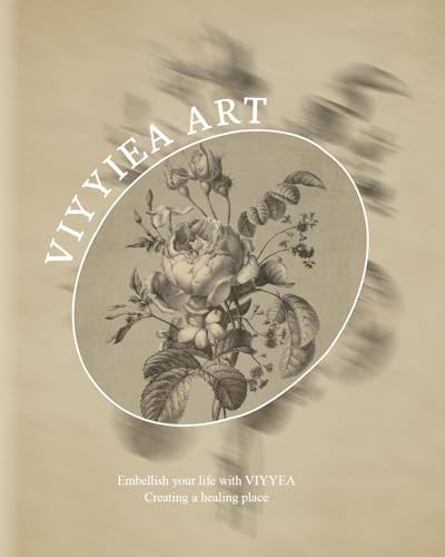 VIYYIEA Vintage Gold Framed Wall Art, 12x16 Inch Floral Rose Retro print - Image 7