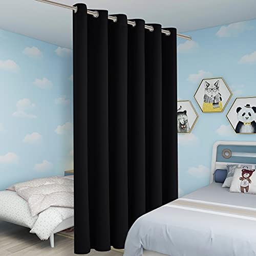 BONZER Room Divider Curtain Grommet Wall Screen Partitions - Image 5