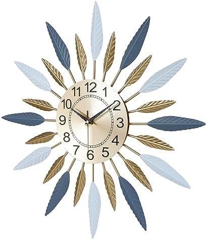 Lafocuse 23 Inch Metal Mid Century Modern Wall Clock - Image 5