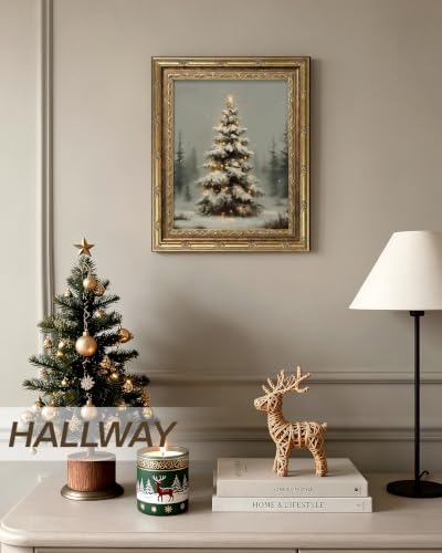 InSimSea Vintage Santa Christmas Tree Wall Art - Image 3