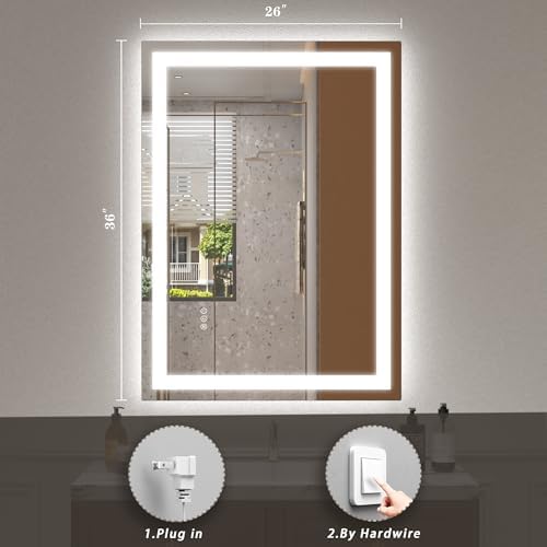 26x36 LED Lighted Bathroom Mirror - Image 6