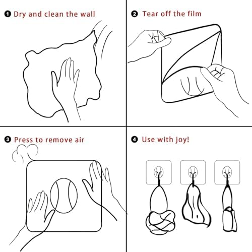Latoxcaa 30-Pack Heavy Duty Wall Adhesive Hooks - Image 6