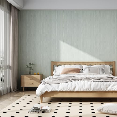 Blue Grasscloth Peel and Stick Wallpaper Linen 24"x394" - Image 5