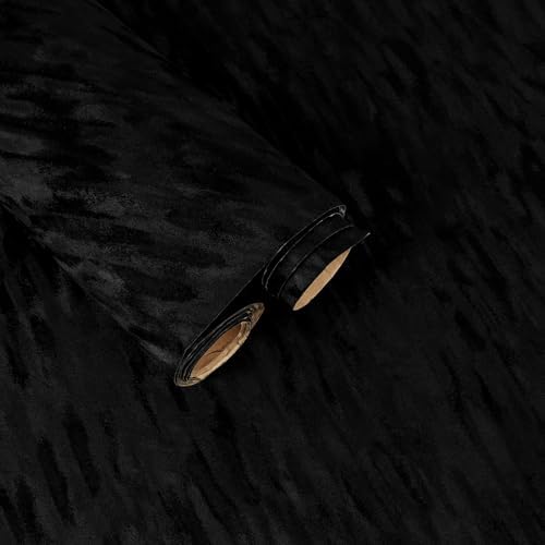 Black Self Adhesive Velvet Drawer Liner by FANCYEASY