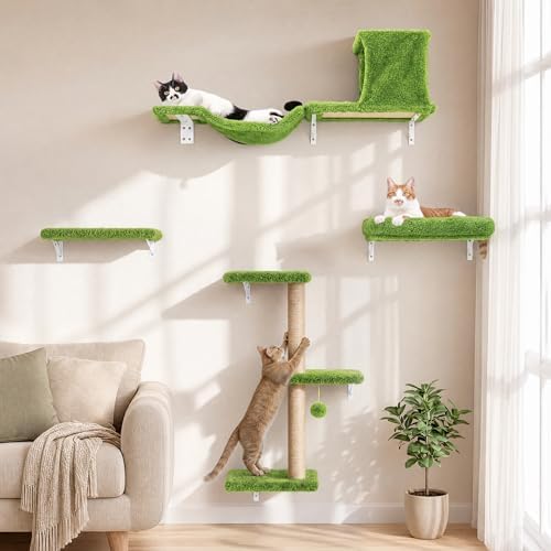 FUKUMARU Cat Wall Shelves, 4 in 1 Set by FUKUMARU