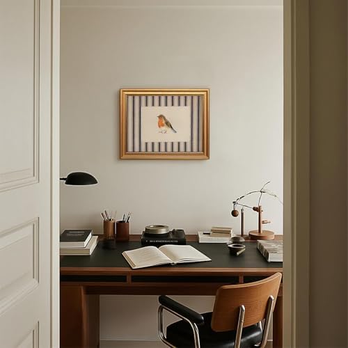 Vintage Gold Framed Bird Wall Art - Image 5