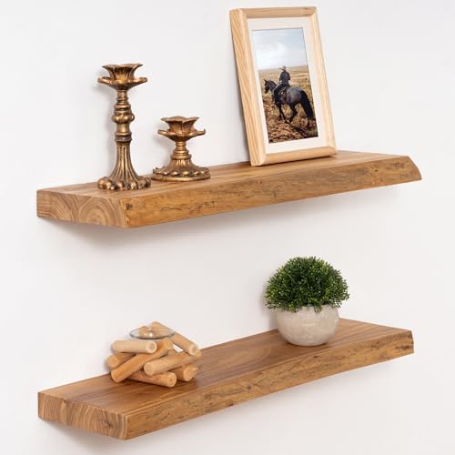 Marsmiles 24in Wood Floating Shelves by Marsmiles