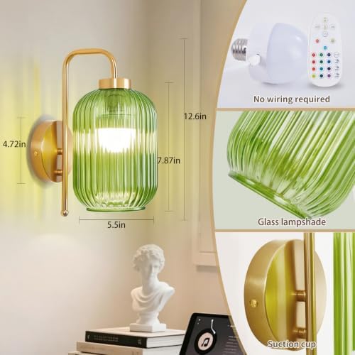 Wireless Rechargeable Battery Operated Wall Sconce - Image 2