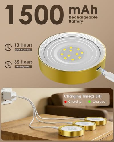 Picture Lights for Wall, Rechargeable Battery Magnetic Wall Lights - Image 4
