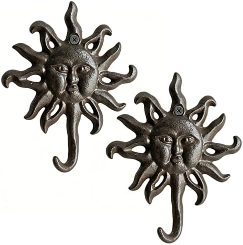 Cast Iron Hook, Sun Shape by Unknown