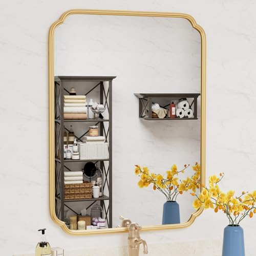 Ferytange 30" x 40" Gold Bathroom Mirror by FerytangeHome