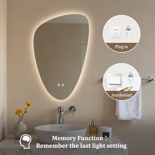 HOMECOOKIN LED Irregular Bathroom Mirror - Image 7