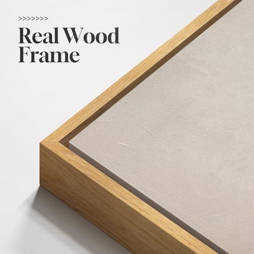 Large Framed Neutal Abstract Landscape Wall Art - Image 5