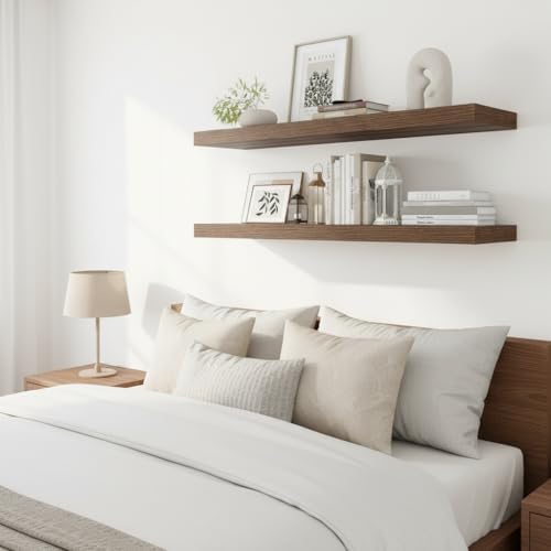Vivelove 12 Inch Deep Floating Shelves 36” Set of 2 - Image 2