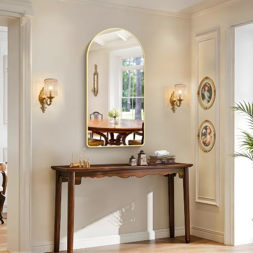 FORBATH Large Arched Wall Mirror 48x24 Inch, Arched Mirror - Image 5