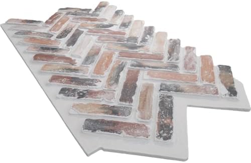 EverStone Herringbone Faux Brick Panel, 46 1/2"W x 25 1/4"H x 1"D, Farmhouse - Image 6