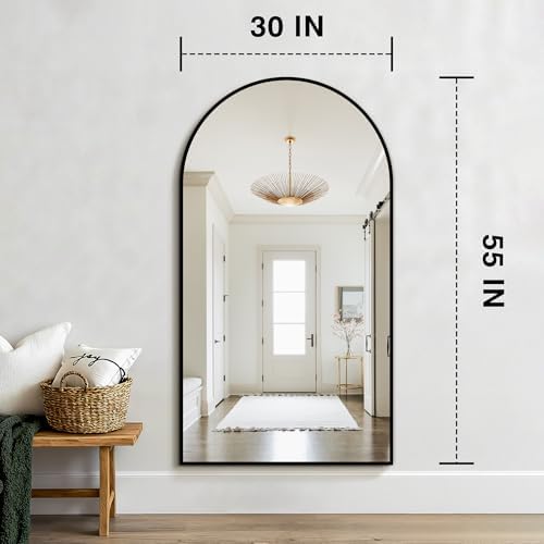 FICTOR 30" x 55" Arched Bathroom Vanity Mirror - Image 2