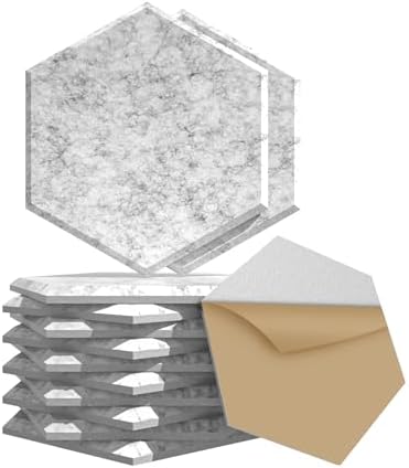22 Pack Self-Adhesive Acoustic Wall Panels by Temgcuam