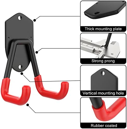 WALMANN 12 PCS Garage Storage Hooks, Wall Mounted Utility Hooks - Image 4