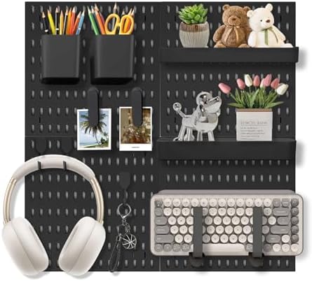 Pegboard Wall Organizer Set – 4 Peg Boards by Skwelom