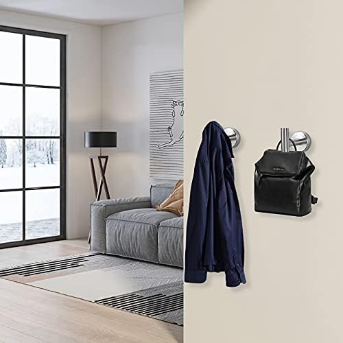 NearMoon Bath Towel Hooks- SUS 304 Stainless Steel Robe Hook Holder, Heavy Duty - Image 3