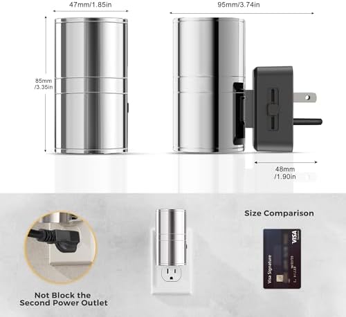 L LOHAS LED Night Light, Dimmable Night Lights Plug into Wall, Light Sensor - Image 7