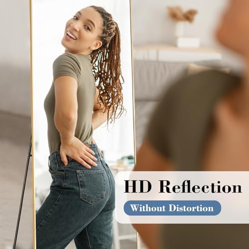 NEWBULIG 58"x19" Full Length Mirror, Full Body Floor Mirror - Image 2
