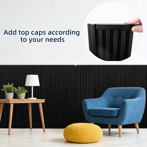 Art3dwallpanels 16 Pack Wood Slat Wall Panels 51×6.7" Black - Image 5