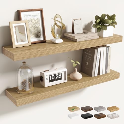 Acovy 30 Inch Floating Shelves for Wall 2 Pack, Wall Mounted Floating Shelf by Acovy
