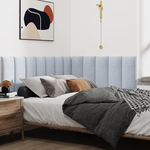 IFNOW Wall Mounted Headboard, Peel and Stick Panels, Lvory White - Image 3