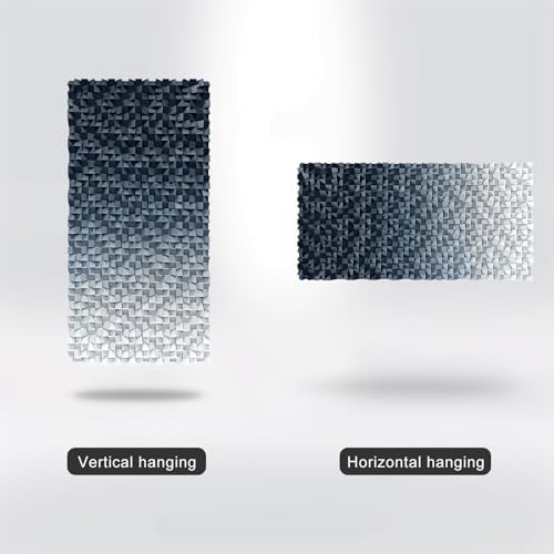 LIUZEYUE Oversized Wood Block Wall Art, Dramatic Tonal Texture - Image 5