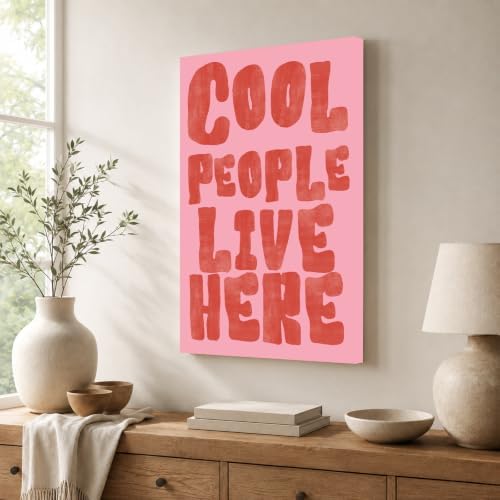 InkFlow Posters Cool People Live Here Canvas Poster - Image 4