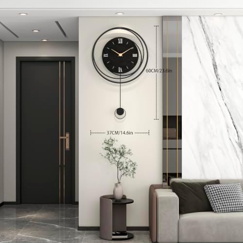 Big Modern Decorative Pendulum Wall Clock - Image 4
