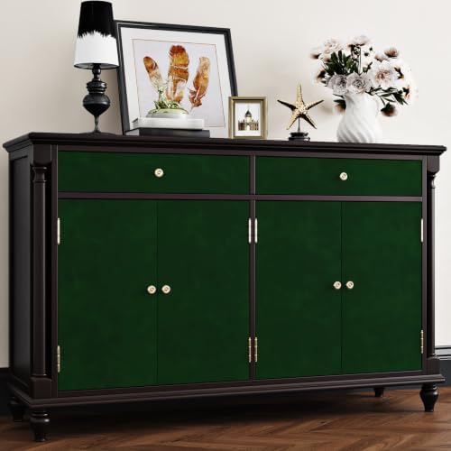 Dark Green Velvet Wallpaper Peel and Stick Textured Removable - Image 5
