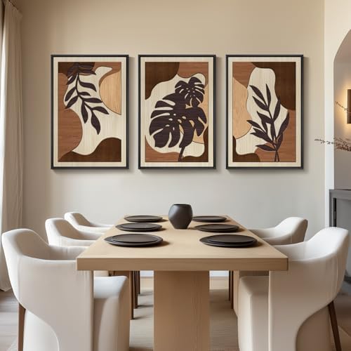 Large Framed 3D Wood Boho Tropical Wall Decor - Image 5