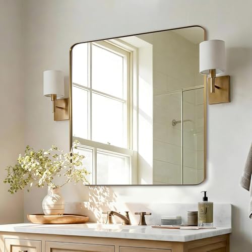 ANDY STAR Gold Bathroom Mirrors by ANDYSTAR