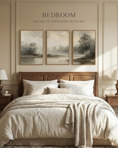 InSimSea Oversized Vintage Landscape Art, River Picture - Image 3