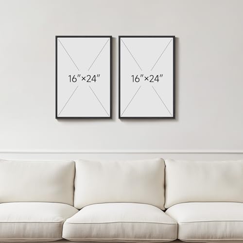 Framed Neutral Abstract Floral Wall Art Decor - Image 3