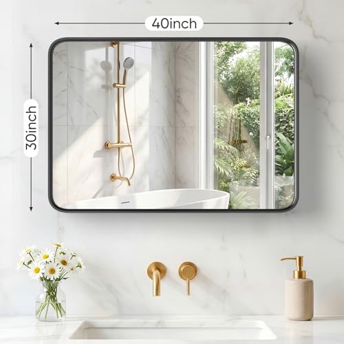 Sweetcrispy Bathroom Mirror 40x30 Inch, Vanity Mirror - Image 2
