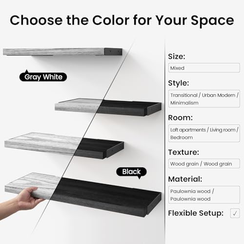 BAYKA Wall Mounted Floating Shelves - Image 6