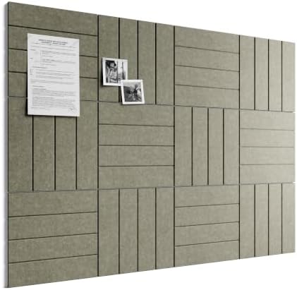 Bumusty 48" x 36" Large Cork Board Alternative, Olive Brown by BUMUSTY