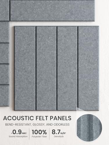 Bumusty 48" x 36" Large Cork Board Alternative, Slate Gray - Image 3