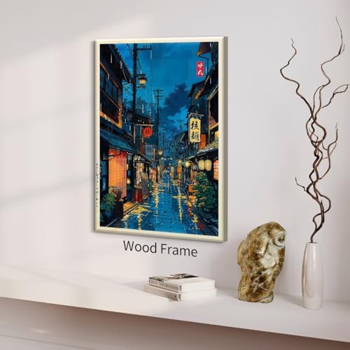 Framed Japanese Wall Art 20x30in Vintage Tokyo Tea House Poster Modern Japan - Image 5