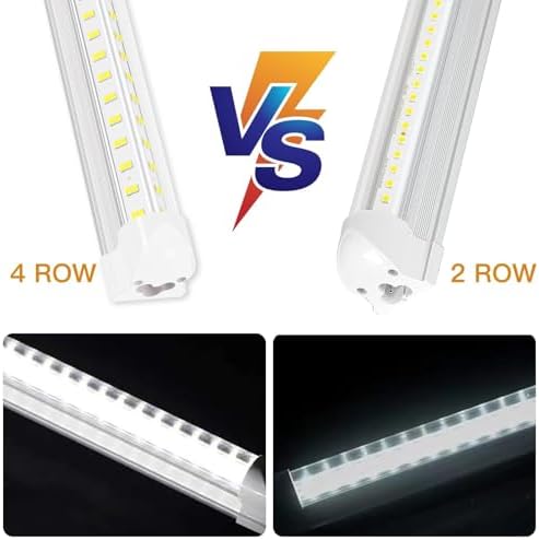 AQIQUUT Led Shop Lights 4FT 50W 6500K 7000LM Clear White, Shop Light 4FT 110V - Image 4