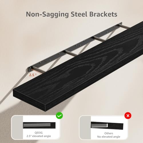 QEEIG Extra Long Floating Shelves - Image 4